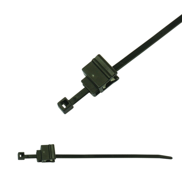 156-00495 Двухкомпонентные фиксирующие кабельные стяжки с краевым зажимом