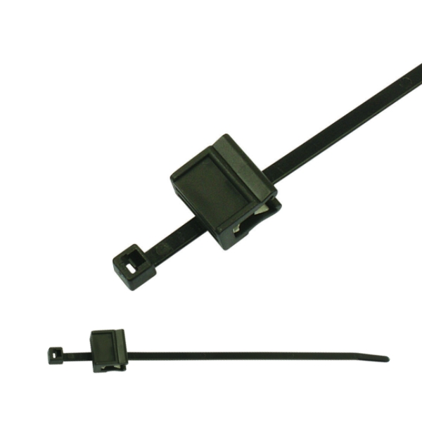 156-00568 2-Piece Fixing Cable Ties with Edge Clip
