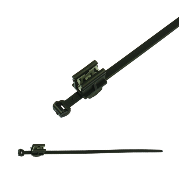 156-00583 Фиксиращи кабелни връзки от 2 части със скоба за ръбове