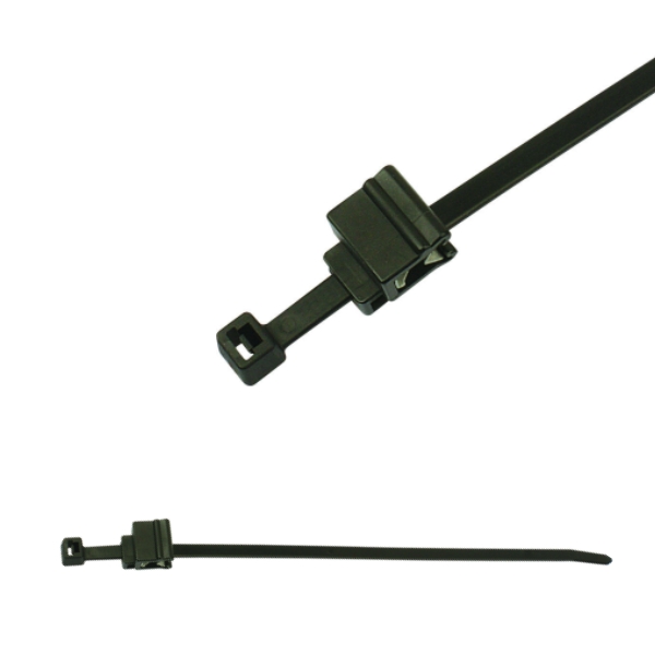 156-00617 2-Piece Fixing Cable Ties with Edge Clip