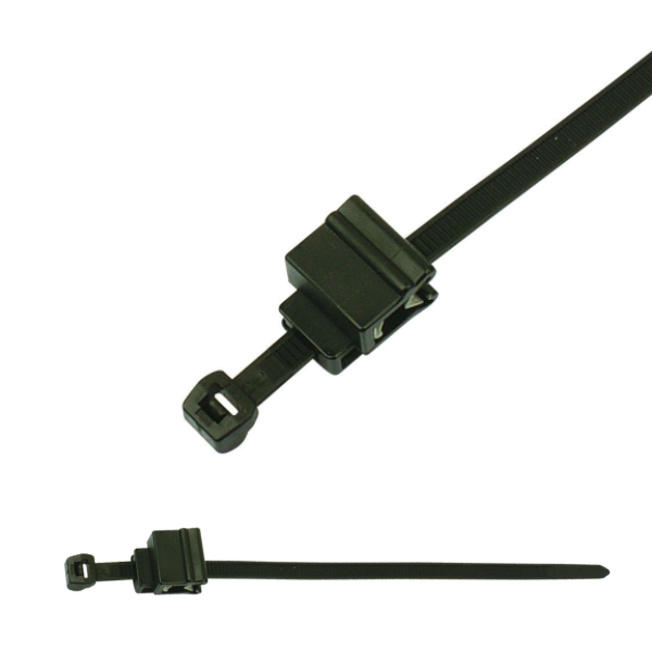 156-00644 2-Piece Fixing Cable Ties with Edge Clip