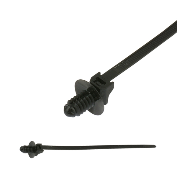 157-00203 1-Piece Fir Tree Cable Tie don Round Hole, Tura ...