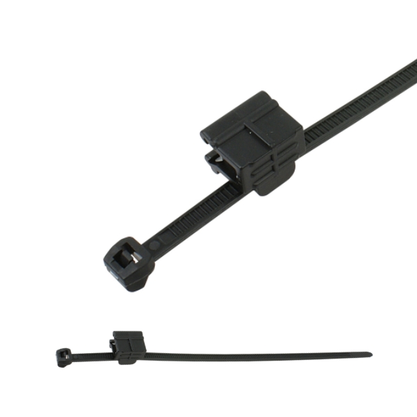 T50SOSEC22 2-Piece Fixing Cable Ties with Edge Clip